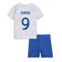 Fotballdrakt Barn Frankrike Olivier Giroud #9 Bortedraktsett VM 2022 Kortermet (+ Korte bukser)